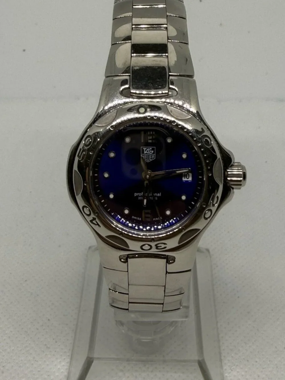 TAG Heuer Kirium WL131F Womens 32mm Blue Dial 200M Swiss Quartz Watch SS